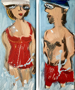 Am Meer - Sigrid Palmer Malerei Kunst Künstlerin painting art artist Frankfurt