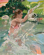 Am See - Sigrid Palmer Malerei Kunst Künstlerin painting art artist Frankfurt