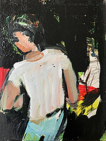 Im Garten - Sigrid Palmer Malerei Kunst Künstlerin painting art artist Frankfurt