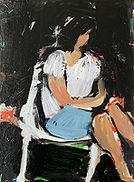 Im Garten - Sigrid Palmer Malerei Kunst Künstlerin painting art artist Frankfurt