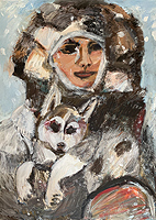 Schnee - Sigrid Palmer Malerei Kunst Künstlerin painting art artist Frankfurt