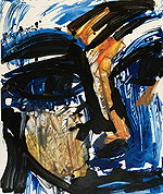 Kopf - Sigrid Palmer Malerei Kunst Künstlerin painting art artist Frankfurt