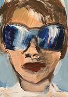 Kopf - Sigrid Palmer Malerei Kunst Künstlerin painting art artist Frankfurt