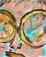 Sonnenbrille - Sigrid Palmer Malerei Kunst Künstlerin painting art artist Frankfurt