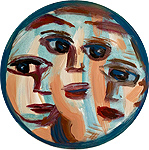 Köpfe - Sigrid Palmer Malerei Kunst Künstlerin painting art artist Frankfurt