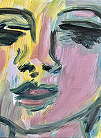 Kopf - Sigrid Palmer Malerei Kunst Künstlerin painting art artist Frankfurt